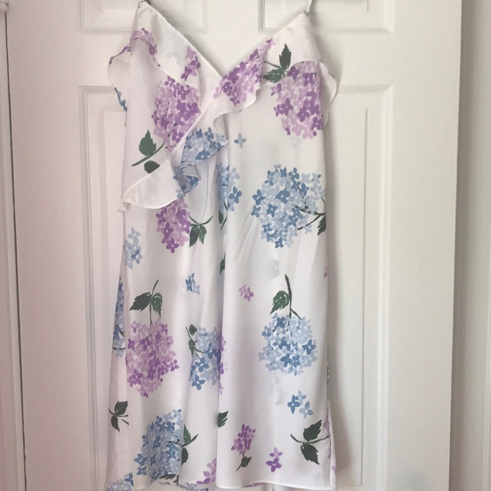 Kate Spade Floral Chemise in White and Purple